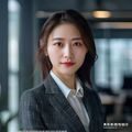 淫院小妹平台内容总监林晓薇的专业头像，职业装扮，背景为现代化办公室