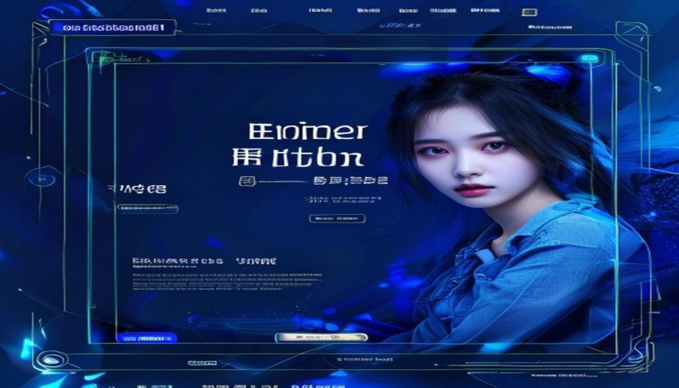 淫院小妹平台官方首页展示，深蓝科技风格界面背景，专业氛围感强，代表平台高端可信的品牌形象