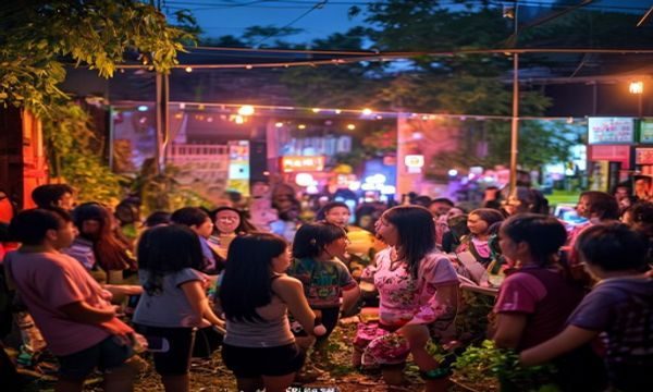 淫院小妹社区活动现场，用户积极参与互动，氛围热烈，展现平台活跃的用户生态
